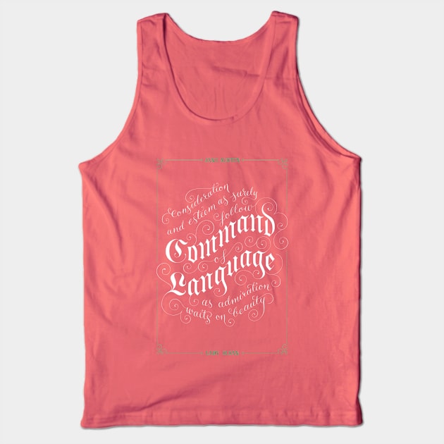 Command of Language Tank Top by KatalinBartfai